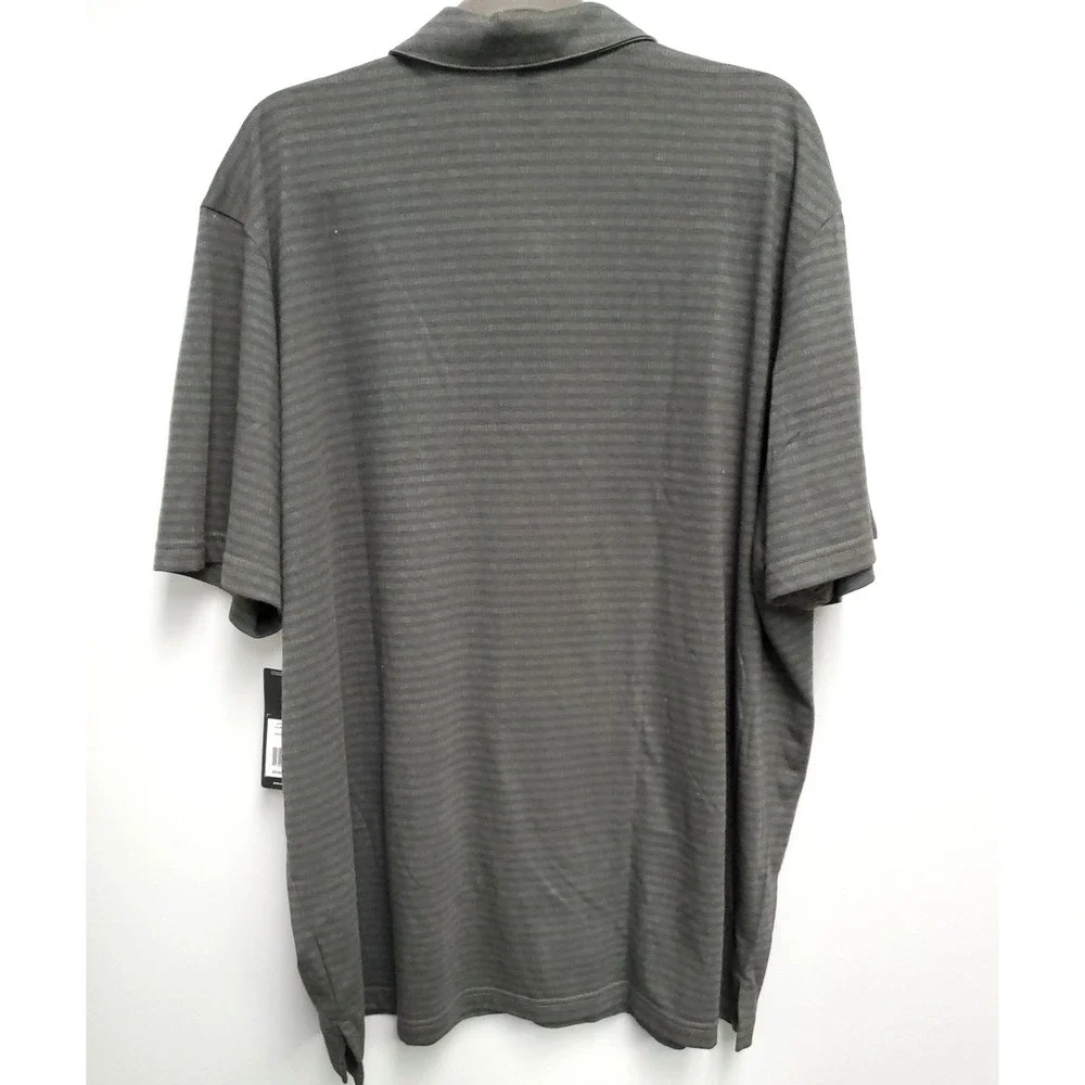 Adidas Go To Stripe Polo Shirt Mens 2XL Olive Strata NWT
